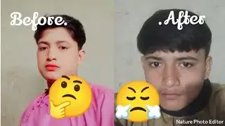 Be fore after my hair I am today haircutting😯😯😯