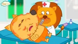 Oh No, Daddy Got Sick and need to Visit Hospital. Fox Family Learns Healthy Habits