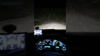Alaska highway at night