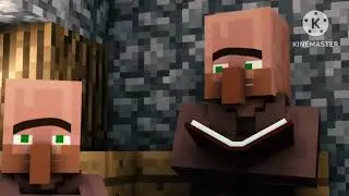 Two villager| baby villager | villager Christmas run go tree | book villager House Minecraft 