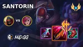 MID.GG: [ Santorin ] Zed JUNGLE vs Vi | EUW CHALLENGER | LOL Season 2024