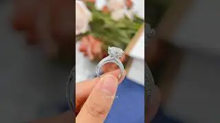 Elegant Sparkling Diamond Promise Ring💍 #shortsvideo