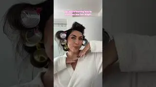 Velcro Rollers | Medium Hair Length | Hair Tutorial | Latina Influencer | Latina Hair | Brown Hair