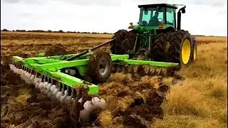 Preparo de solo - 🚜🚜John Deere puxando grade pesada🚜🚜