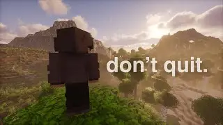 starting over in minecraft (maybe you needed to hear this)