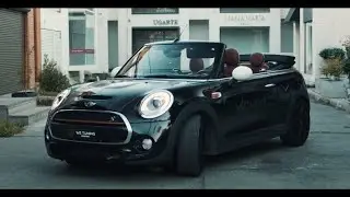 Full wrap Mini Cooper S Cabrio de blanco a negro brillante 3M 2080 black gloss ft Teresita Commentz
