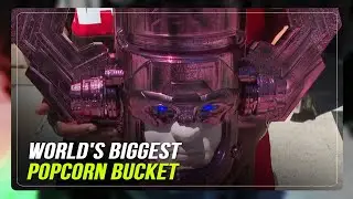 Guinness World Records biggest, most expensive popcorn bucket unveiled | ABS CBN News