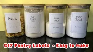 How To Make Pantry Labels Using Your Cricut