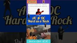 Hard as a Rock - AC DC #acdc #hardasarock #guitar #riff #tab #tutorial #rock #hardrock #acoustic