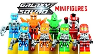 LEGO Galaxy Squad KnockOff Minifigures includes Blue Orange Green & Red Team