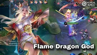 Honor of Kings - Mai Shiranui: Flame Dragon God - Hanafuda Battle Skin [BLESSED SKIN] (GAMEPLAY #02)
