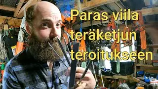 Mink&auml; merkkinen viila ter&auml;ketjun teroitukseen?