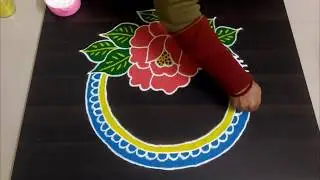 Happy New Year Rangoli||New Rangoli Design For Happy New Year||Unique Rangoli Design