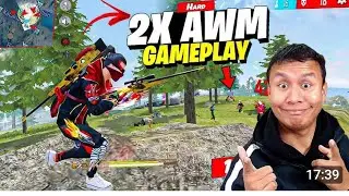 Garena Free Fire Full Rush With Two AWM ×AWM  Full Funny 🤣 moments #tondegamer #ugayush #viralvideo