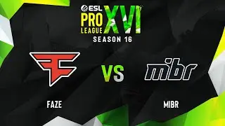 FaZe vs MIBR | Map 1 Dust2 | ESL Pro League Season 16 - Group B