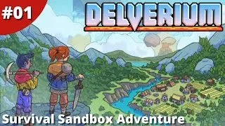 Open-World Survival Sandbox Adventure Build Craft Farm And Fight - Delverium - #01