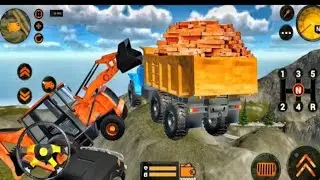 💪 Loader Vs Gravity! Brick Truck Loading on Edge of Mountain 😱 | Construction Game