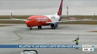 Williston to offer direct flights to Las Vegas again starting next month