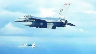 Training Sortie: F-16 Drops Inert Laser Guided Bomb (GBU-12 Paveway II) | Cockpit Footage & Slow Mo