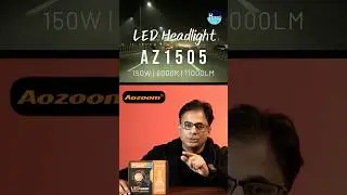Aozoom AZ1505 150W LED Headlights: Unbox, Install, Night Demo! #H4LEDHeadlight #CarLEDHeadlight