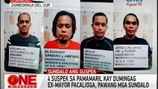 One Mindanao: 4 Suspek sa Pamamaslang sa Ex-Mayor, Tukoy Na