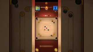 Carrom pool freestyle 400 coins trick shot 👌 😎  gaming moaz carrom pool