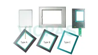 Touch screen with keypad for Siemens simatic MP277-10 6AV6643-5CD30-0YA0 replace with plastic cover
