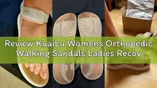 Review KuaiLu Womens Orthopedic Walking Sandals Ladies Recovery Sport Thick Athletic Cushion Outdoor