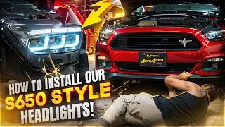 КАК УСТАНОВИТЬ ФАРЫ S650 НА ВАШ MUSTANG S550 @AutoAddictUSA
