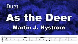 As the Deer. A beautiful slower 2-Bb trumpet play-along with piano accompaniment.
