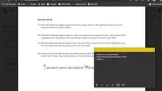 DBMS 1 Question set 40