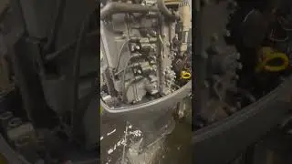 YAMAHA F 80, карбюраторный, нога L(508), РАБОТА МОТОРА