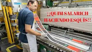 En la fábrica Rossginol con Quim Salarich