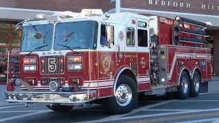 Bedford Hills FD Tanker 5 & Mini Attack 9 Responding