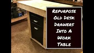 Build a Mobile Work Table from an Old Desk Drawer Set
