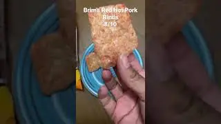 Brim&rsquo;s Red Hot Pork Rinds #shorts #snackreview #asmr #chicharrones #porkrinds #hotchips #chipreview