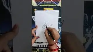 How to draw A Fish from K letter || #shorts