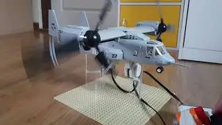 Lego NXT motorized modification Bell Boeing V-22 Osprey semi-auto *PleaseVoteMyideas bit.ly/legoloop