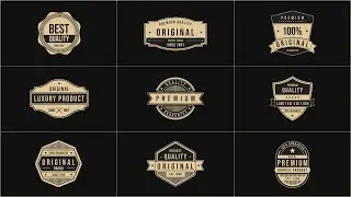 Badge and Vintage Titles | Premiere Pro MOGRT Template
