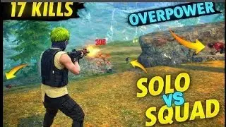 Solo vs squad Gameplay, clutch, 1v4 world record (Free Fire) #freefire #edit #trending #viral 