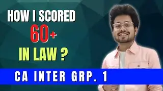CA Inter Law strategy: chapter wise weightage, case study questions, revision marathon playlist