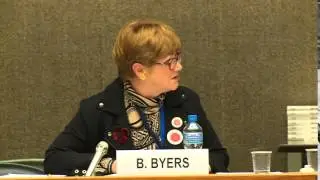 Where We Stand in the UN ECE Region - Barbara Byers, Canadian Labour Congress