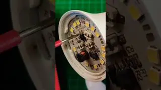 Reparar bombilla led con circuito integrado. #reparar #bombilla #led #m&oacute;duloled #bombillo #foco