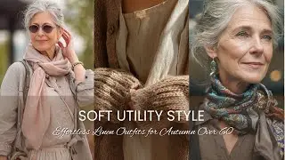 Soft Utility Style ✨ Effortless Linen Outfits for Autumn Over 60 🌸