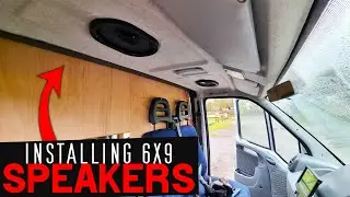 Unconventionally Installing New 6 by 9 Speakers in Our Campervan Conversion
