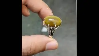 Cats Eye Stone - 925 Silver Handmade Ring