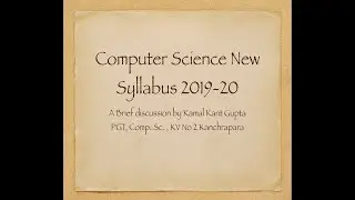 Discussing Computer Science(New Syllabus) - Class XII