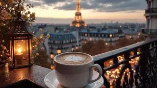 Breathtaking Paris Sunrise View Peaceful Coffee Cup Landscape Eiffel Tower Moment