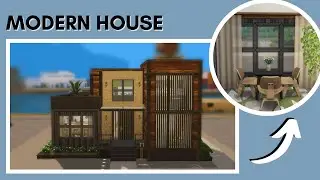 modern house | The Sims 4 | speed build | with CC links.