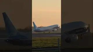 Boeing 737 MAX-10 departs London Stansted #boeing737max #aviation